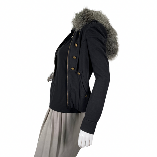 Juicy couture coat with fur hood on sale