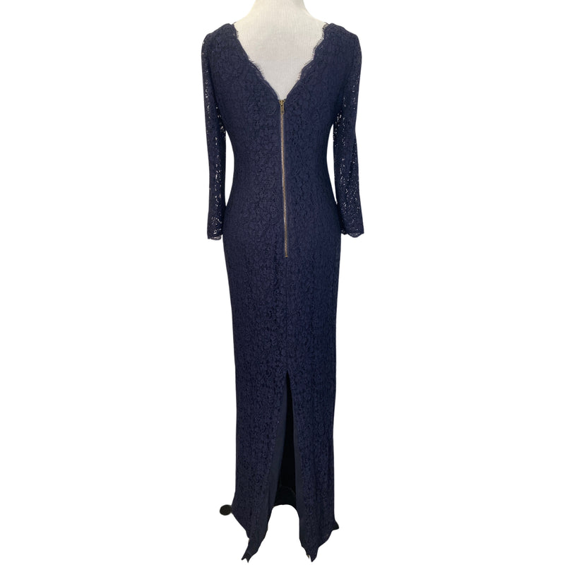 Load image into Gallery viewer, Navy Lace Gown (S)
