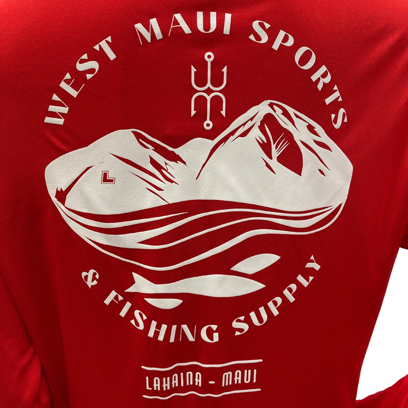Moisture-Wicking, PosiCharge Long Sleeve Red Fisherman's Shirt – ShopYWCA