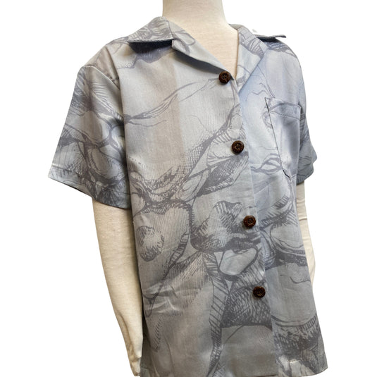 Gray Pohaku Aloha Shirt & Shorties
