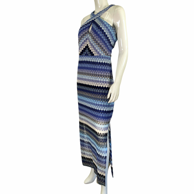Guess Crotchet Lace Halter Dress side full length view
