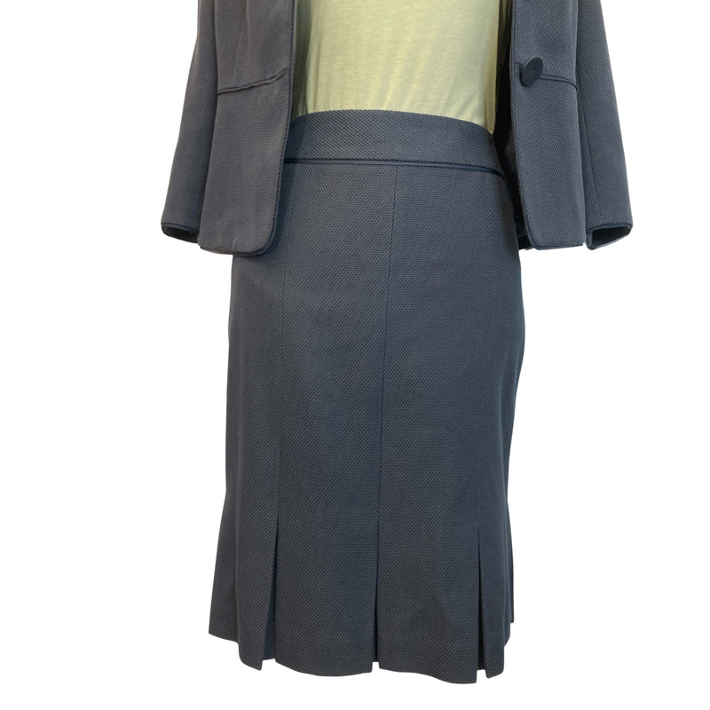 Load image into Gallery viewer, Navy Skirt Suit Set (S)
