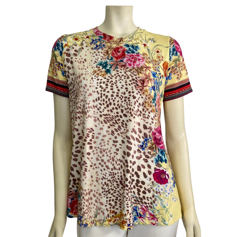 Load image into Gallery viewer, Leopard Floral Crew Tee (S)
