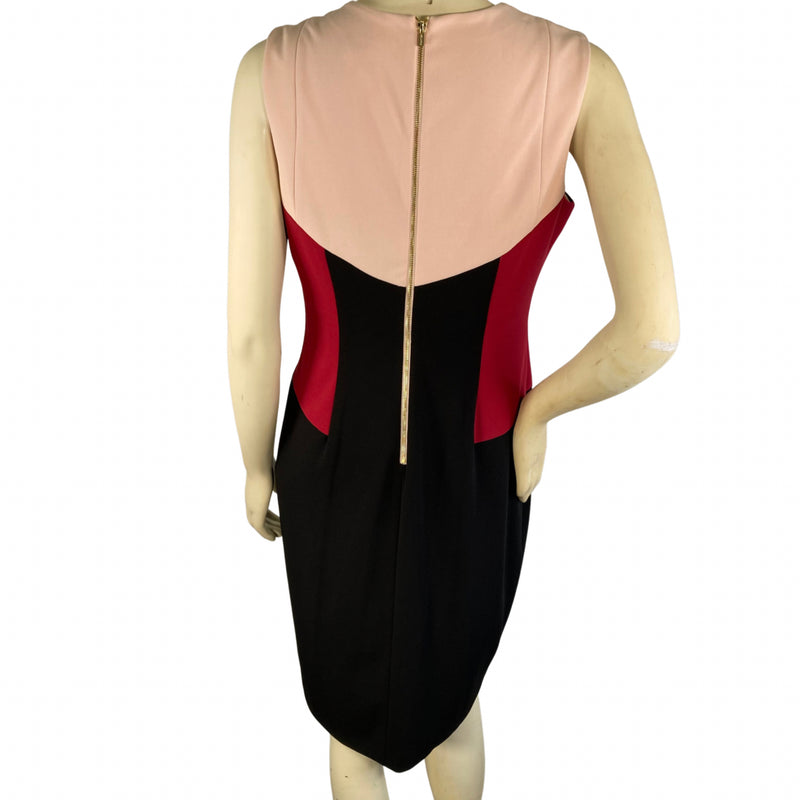 Load image into Gallery viewer, Calvin Klein Pink &amp; Red Sheath Dress
