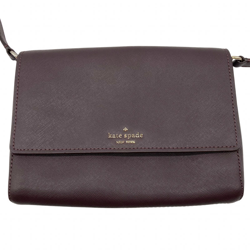 Load image into Gallery viewer, Kate Spade Dark Purple Crossbody Purse detail view
