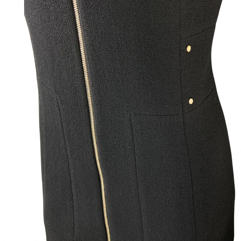 Load image into Gallery viewer, Michele C. Meyer-Shipp&#39;s Black Zip-Front Dress (L)
