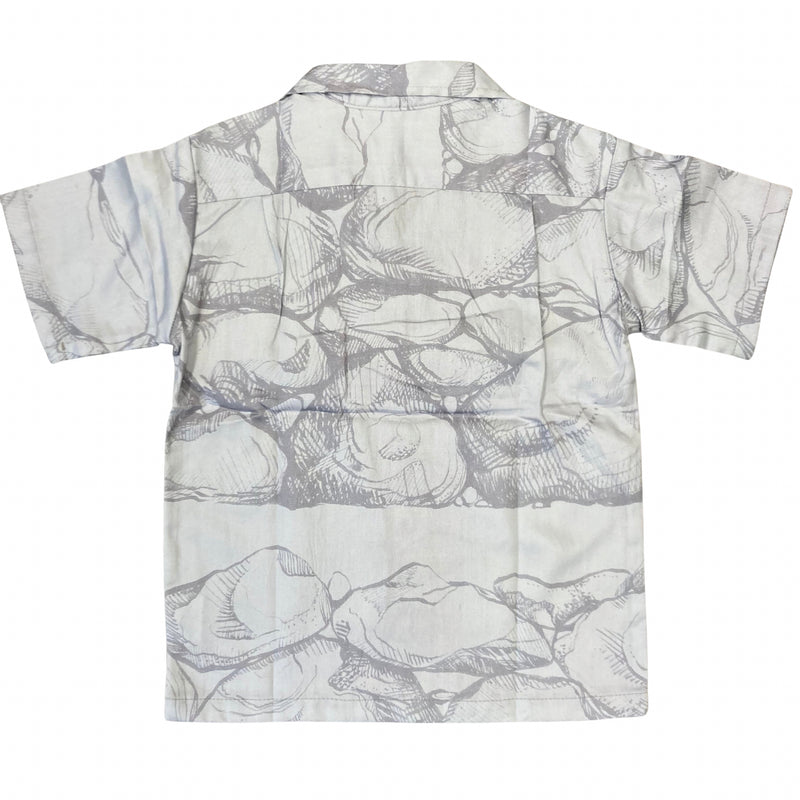 Load image into Gallery viewer, Gray Pohaku Aloha Shirt &amp; Shorties
