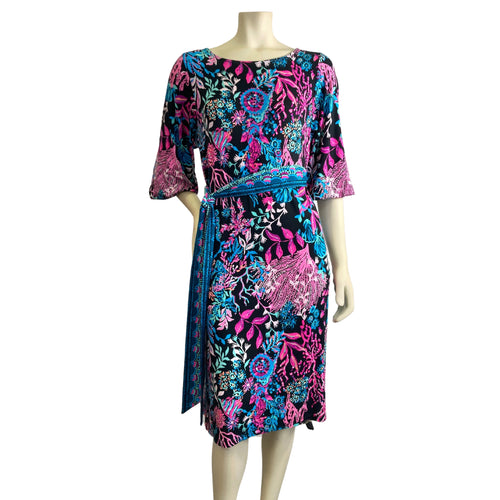 Navy Coral Reef Dress (S)