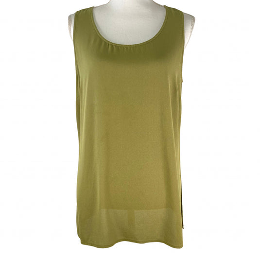 Citron Silk Medallion Blouse & Tank Bundle