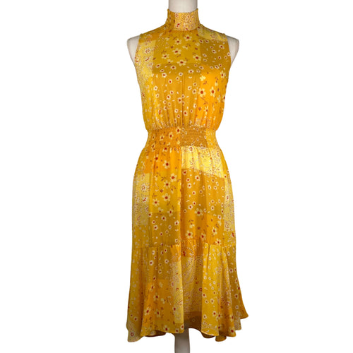 Yellow Floral Dress (XS)