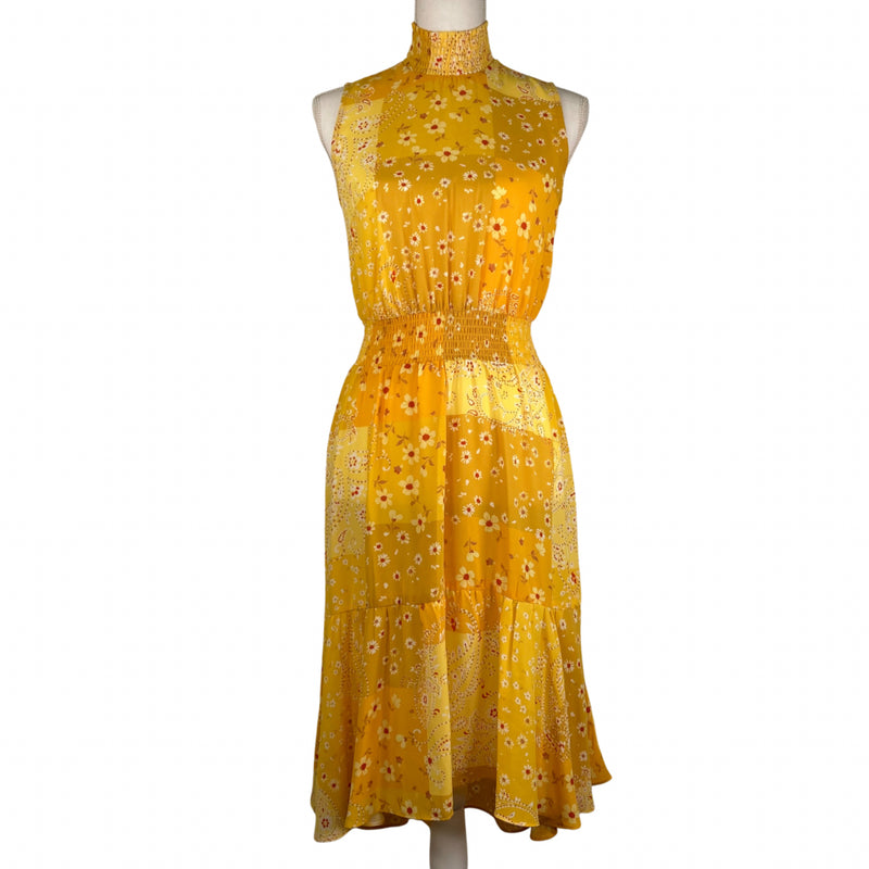 Load image into Gallery viewer, Yellow Floral Dress (XS)
