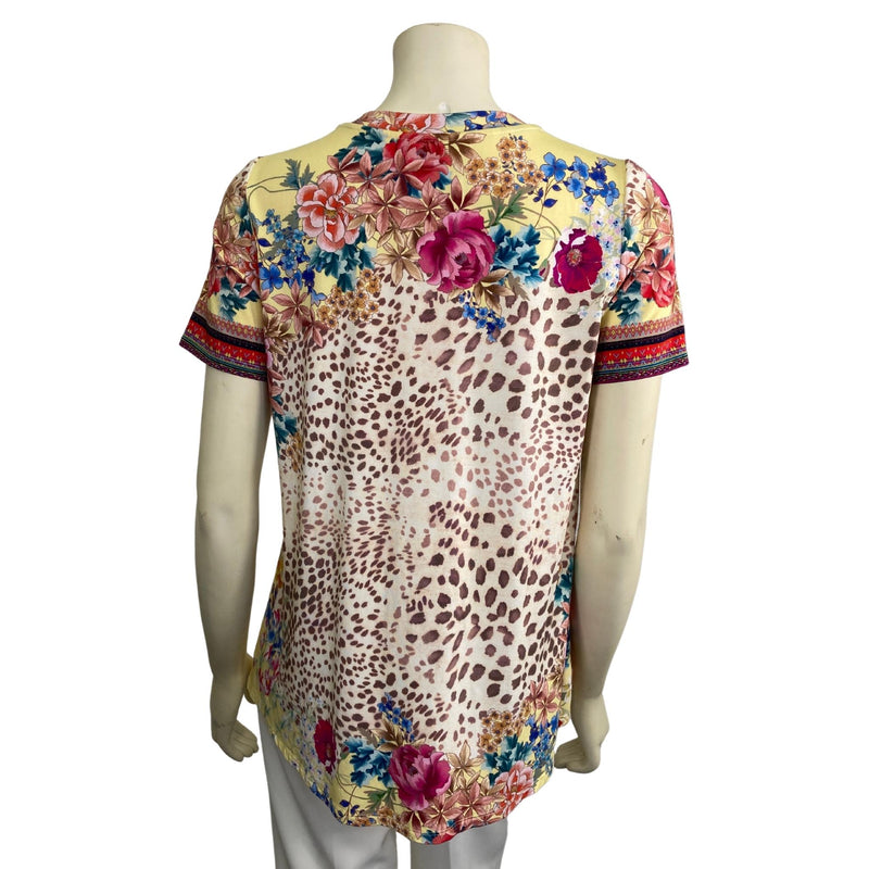 Load image into Gallery viewer, Leopard Floral Crew Tee (S)
