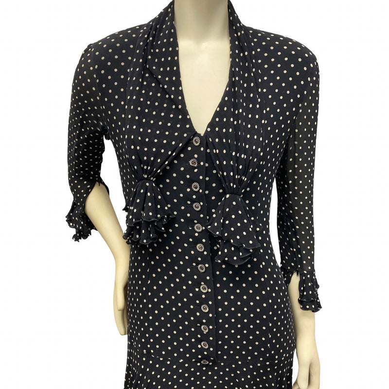 Load image into Gallery viewer, Polka Dot Midi Dress (XL)
