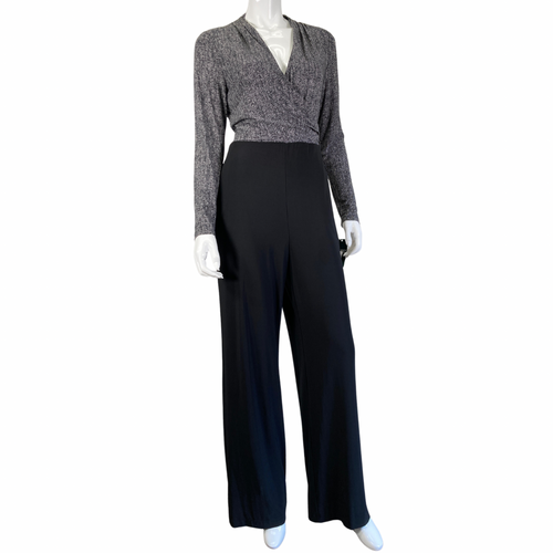 front view of Ralph Lauren Stylish Black Jumpsuit by YWCA O'ahu