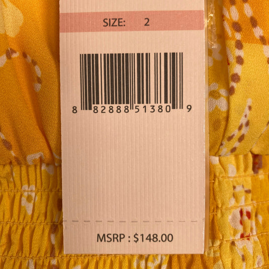 Yellow Floral Dress (XS)