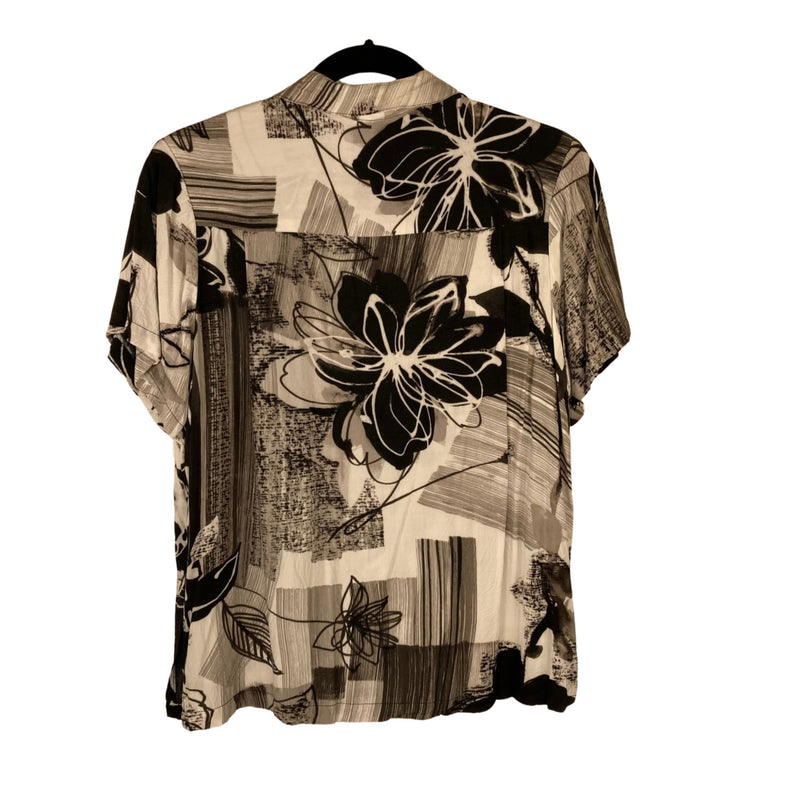 Load image into Gallery viewer, Jams World Inspire Camp Shirt back of the shirt featuring abstract floral print
