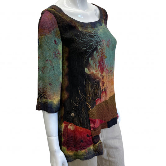 Citron Watercolor Blouse