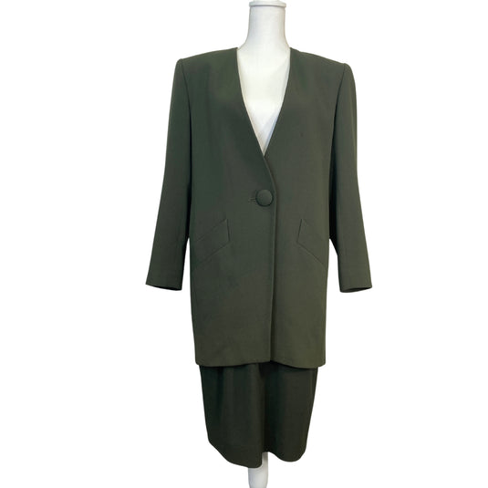 Saville Hunter Green Skirt Suit