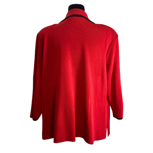 Red & Black Knit Jacket (XL)