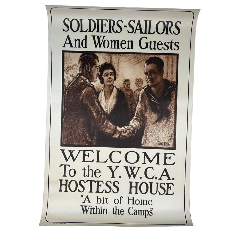 Load image into Gallery viewer, Welcome to the YWCA Hostess House: YWCA Vintage-Inspired Wall Art Poster
