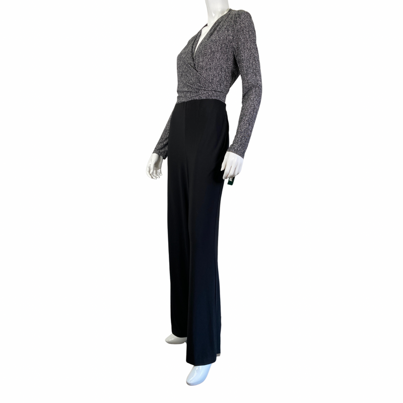 Load image into Gallery viewer, side view of Ralph Lauren Stylish Black Jumpsuit by YWCA O&#39;ahu
