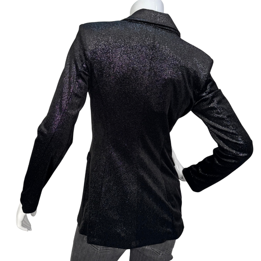 Alex Evenings Black Velvet Keyhole Jacket