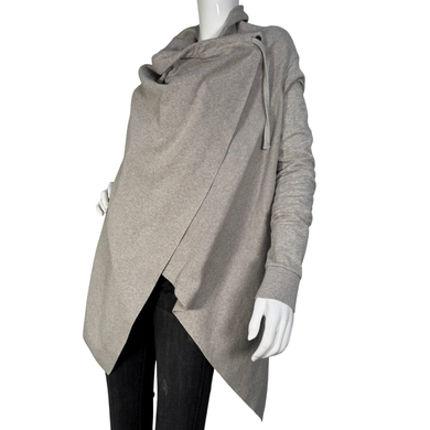 AllSaints Draped Gray Cardigan