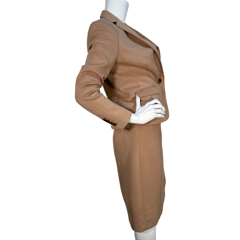Load image into Gallery viewer, Ann Taylor Camel Brown Tailored Skirt Suit
