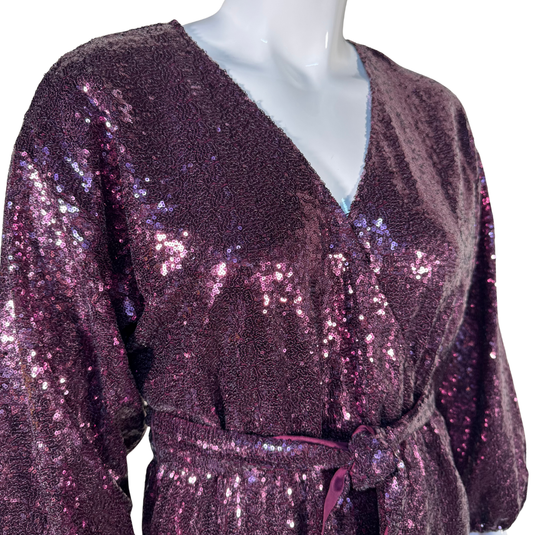 Anthropologie Purple Seqin Evening Dress