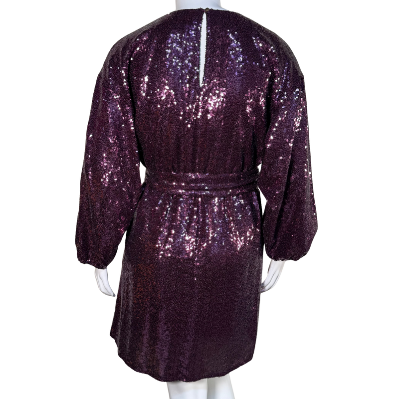 Load image into Gallery viewer, Anthropologie Purple Seqin Evening Dress
