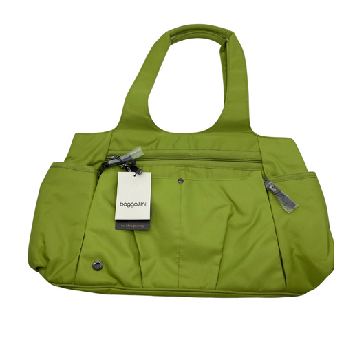 Baggallini Bright Green Water Resistant Shoulder bag is perfect for on-the-go convenience and functionality