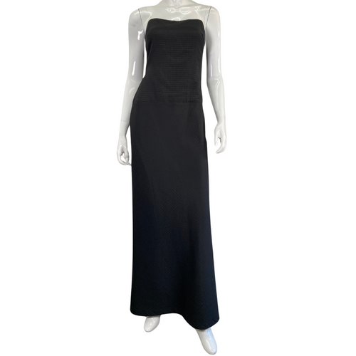 Banana Republic Strapless Elegant Black Dress on mannequin front view