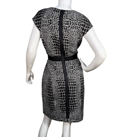 Betsy Johnson Black and White Patterned Dress