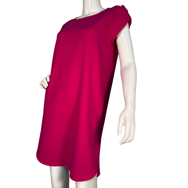 Load image into Gallery viewer, Diane Von Furstenberg Hot Pink Shift Dress
