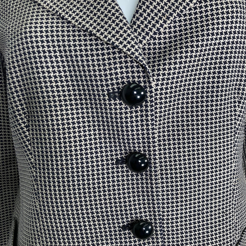 Load image into Gallery viewer, Armani Collezioni Vintage Black and Gray Print Blazer
