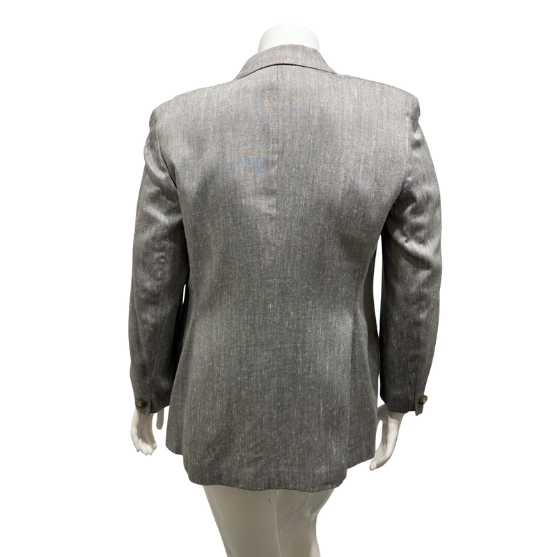Load image into Gallery viewer, Gray blazer on a mannequin against a white background

