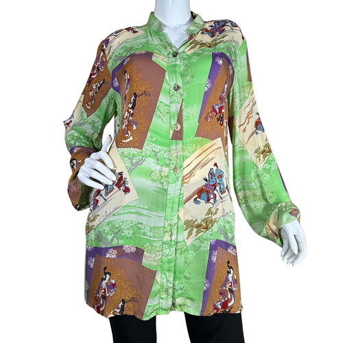 Citron Spring Pastel Green Colored Blouse