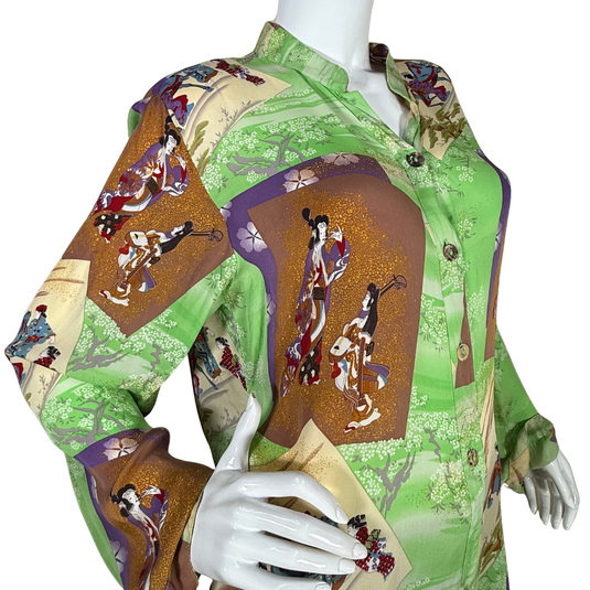 Citron Spring Pastel Green Colored Blouse