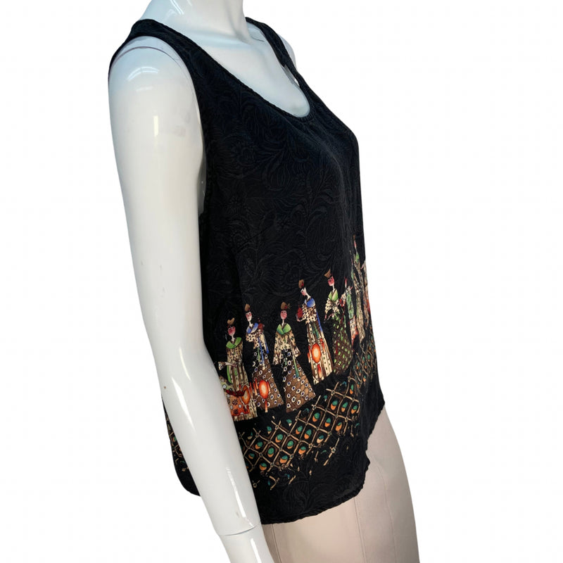 Load image into Gallery viewer, Citron Dancing Ladies Tank Top side view
