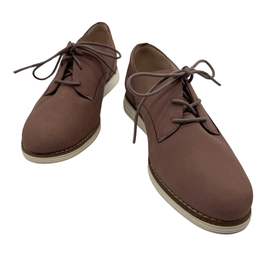 Cole Haan Mauve Suede Oxford Flats
