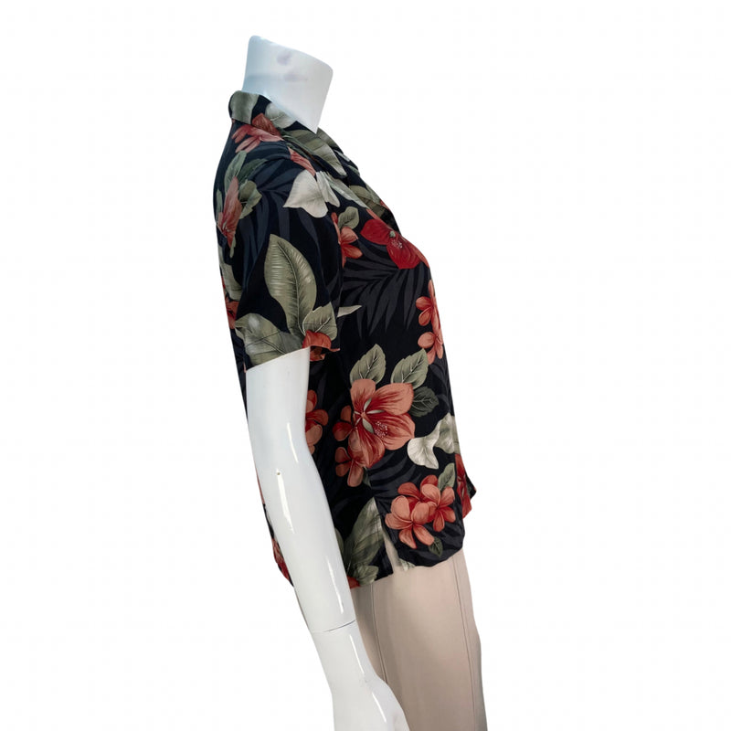 Load image into Gallery viewer, Tommy Bahama Tropical flowers Aloha Shirt by YWCA O&#39;ahu
