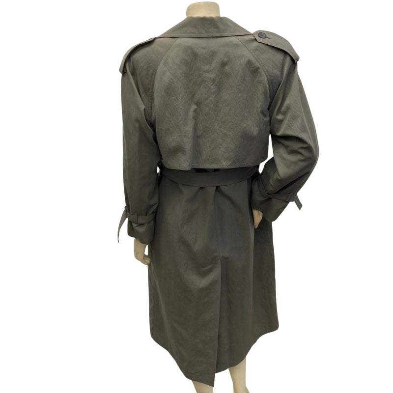 Load image into Gallery viewer, London Fog Vintage Olive Green Trench Coat
