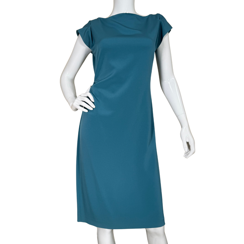 Load image into Gallery viewer, Elie Tahari Chic Dark Teal Dress
