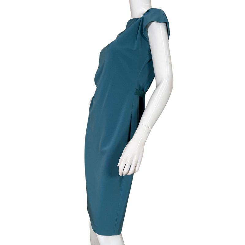 Load image into Gallery viewer, Elie Tahari Chic Dark Teal Dress
