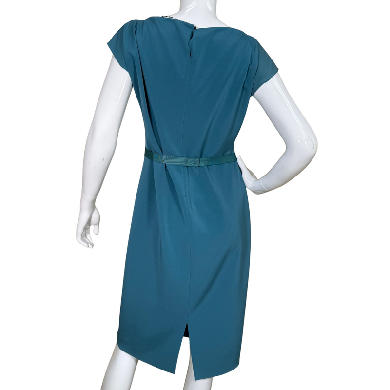 Load image into Gallery viewer, Elie Tahari Chic Dark Teal Dress

