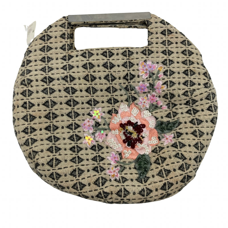 Load image into Gallery viewer, Anthropologie Floral Beaded Sequin Crossbody back view
