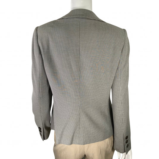 Vintage Gray Scoop Collar Blazer (L)