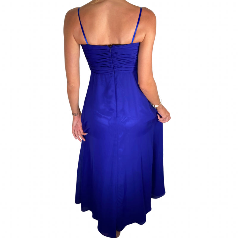 Load image into Gallery viewer, Adrianna Papell Royal Blue Beaded Formal Dress
