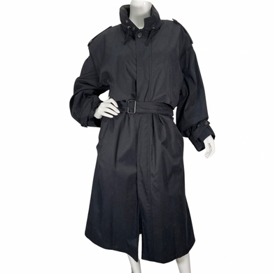 London Fog Black Trench Coat