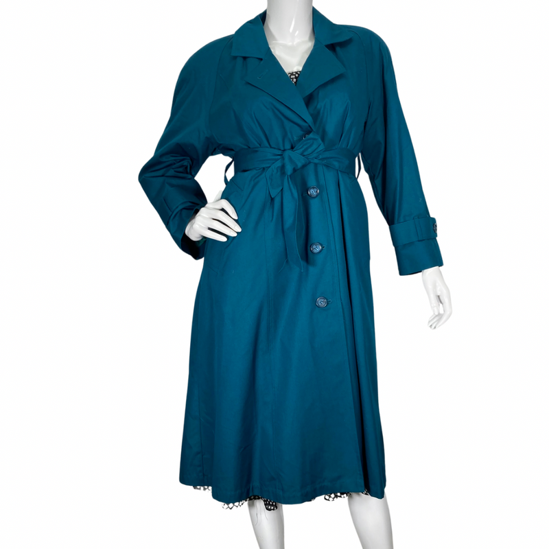 Load image into Gallery viewer, TOWE Teal Trench Coat by London Fog
